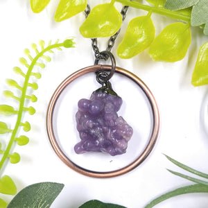 AG-354 Grape Agate Necklace