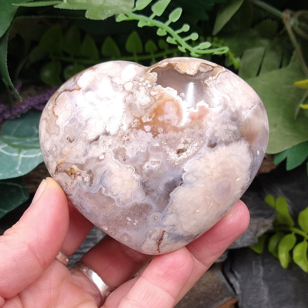 BB-53 Flower Agate Heart