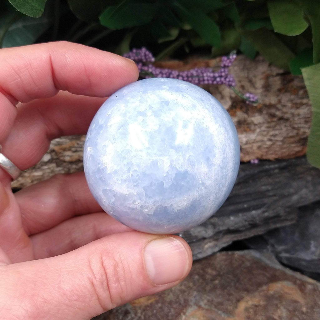 CAL-251 Blue Calcite Sphere