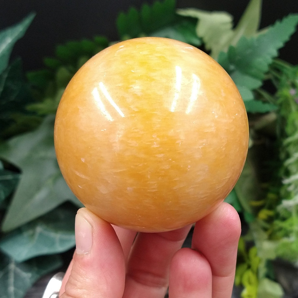 CAL-263 Orange Calcite Sphere