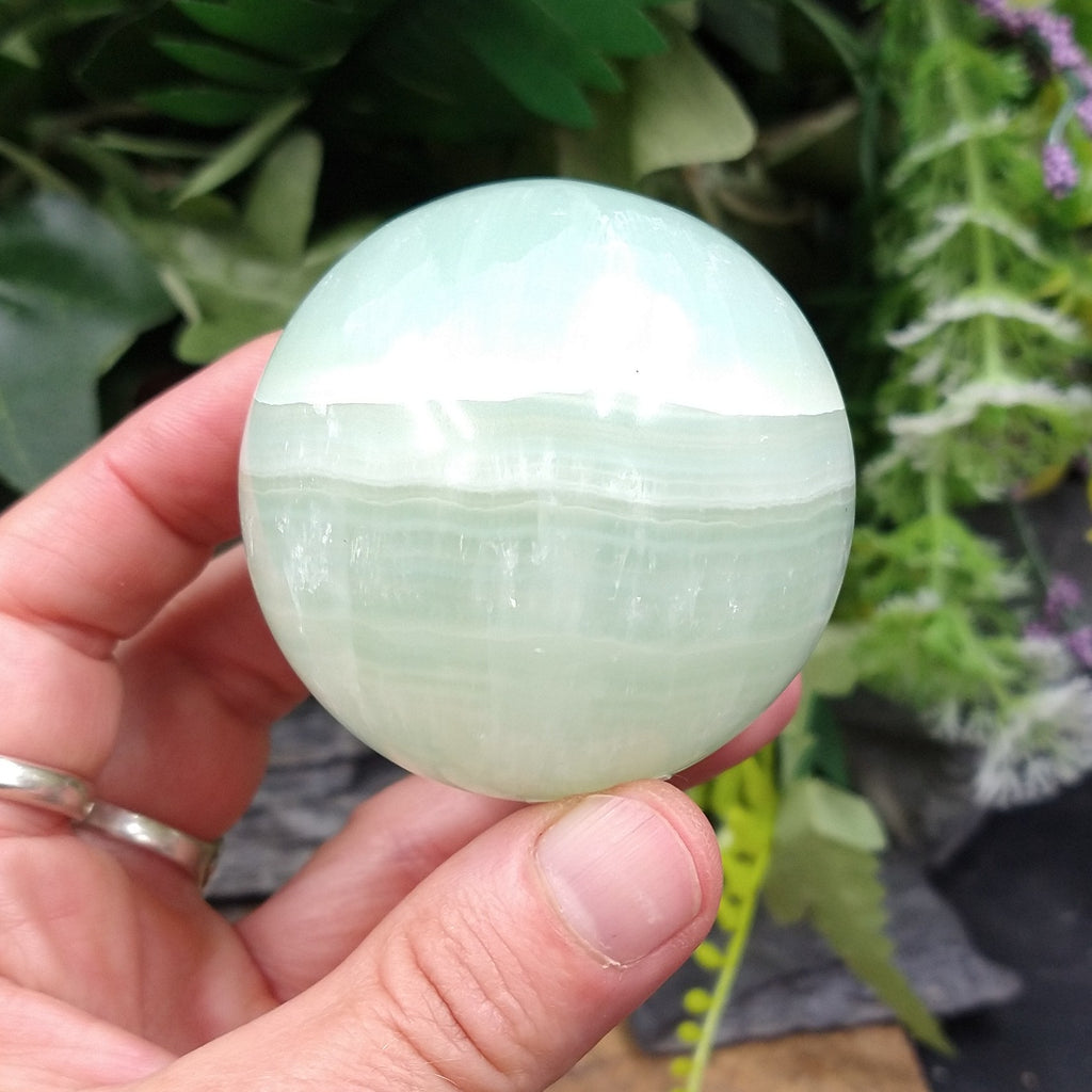 CAL-264 Green Calcite Sphere