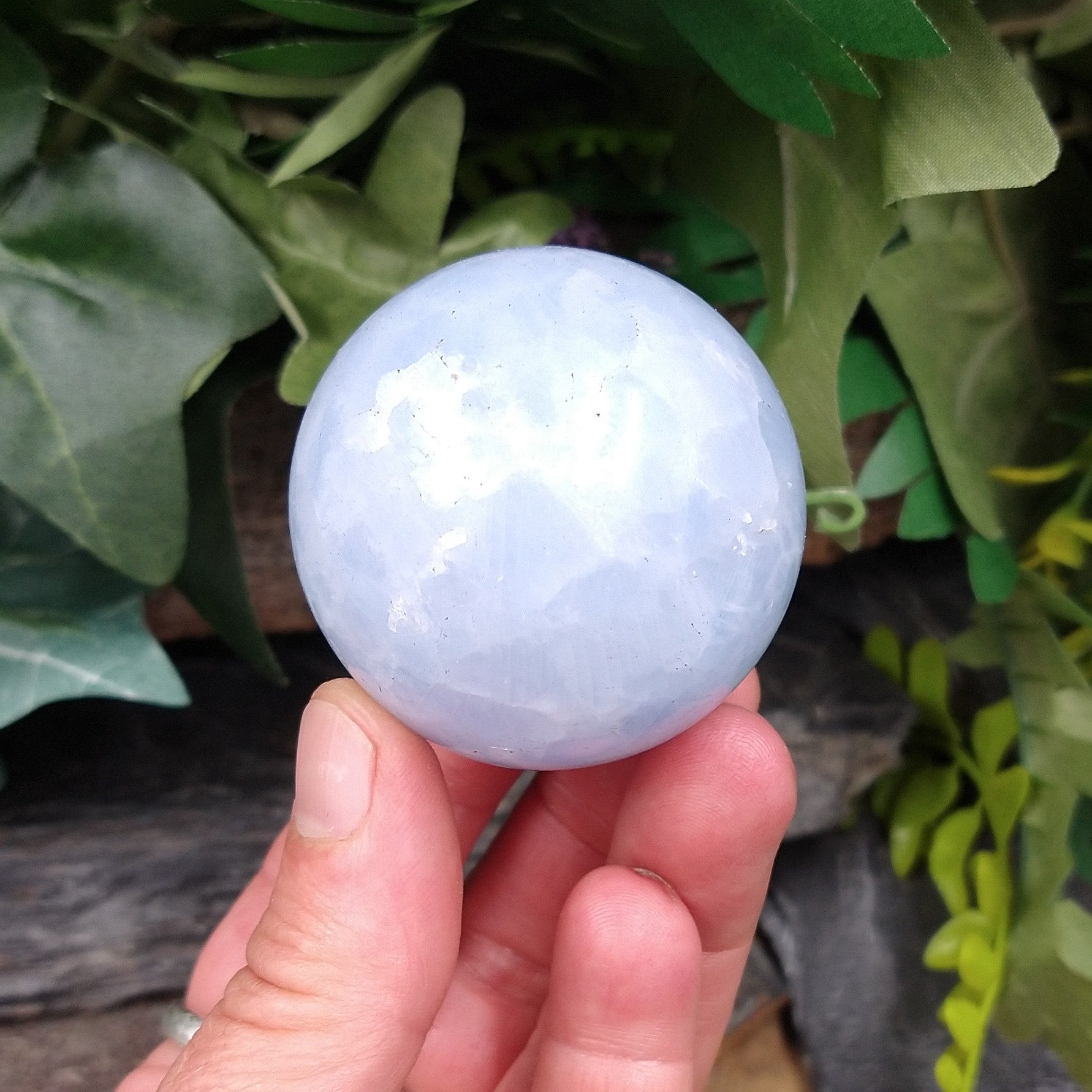 CAL-269 Blue Calcite Sphere