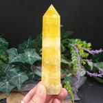 FL-394 Yellow Fluorite Tower