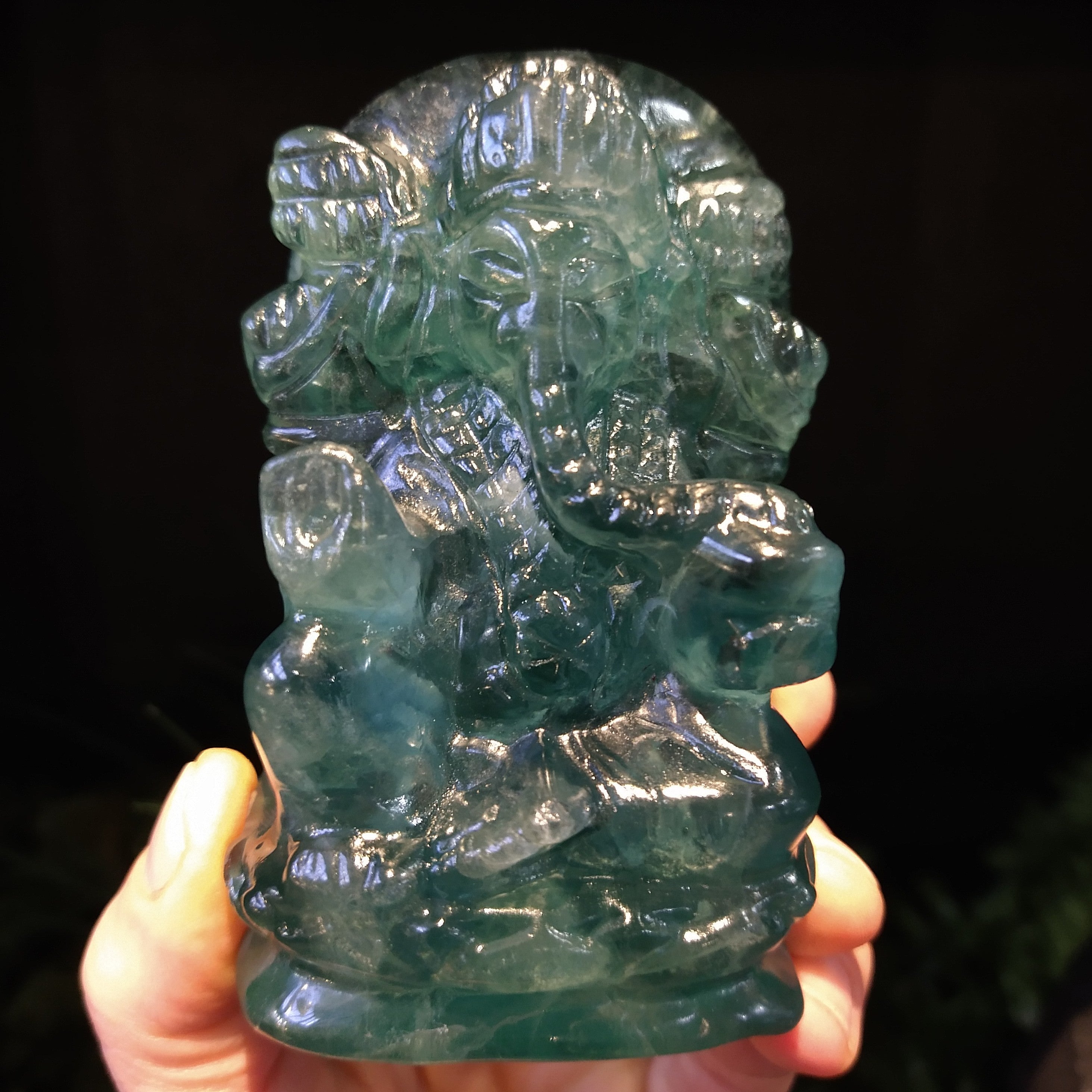 FL-395 Fluorite Ganesh