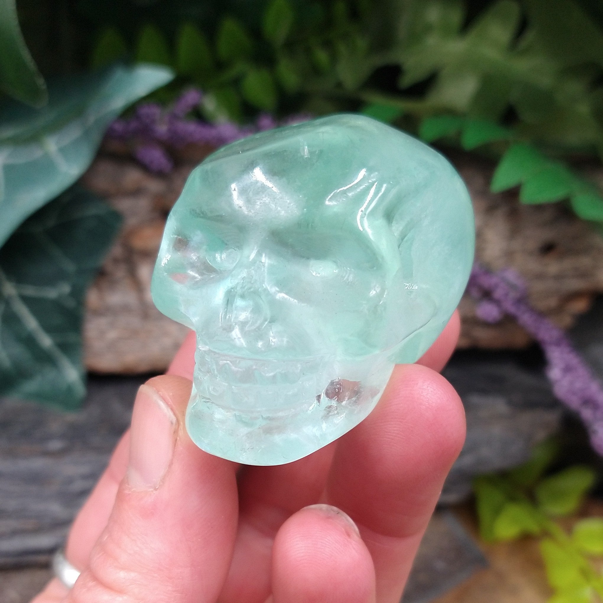 FL-409 Green Fluorite Skull