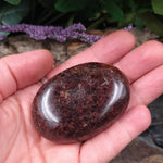 GAR-82 Polished Garnet palm stone