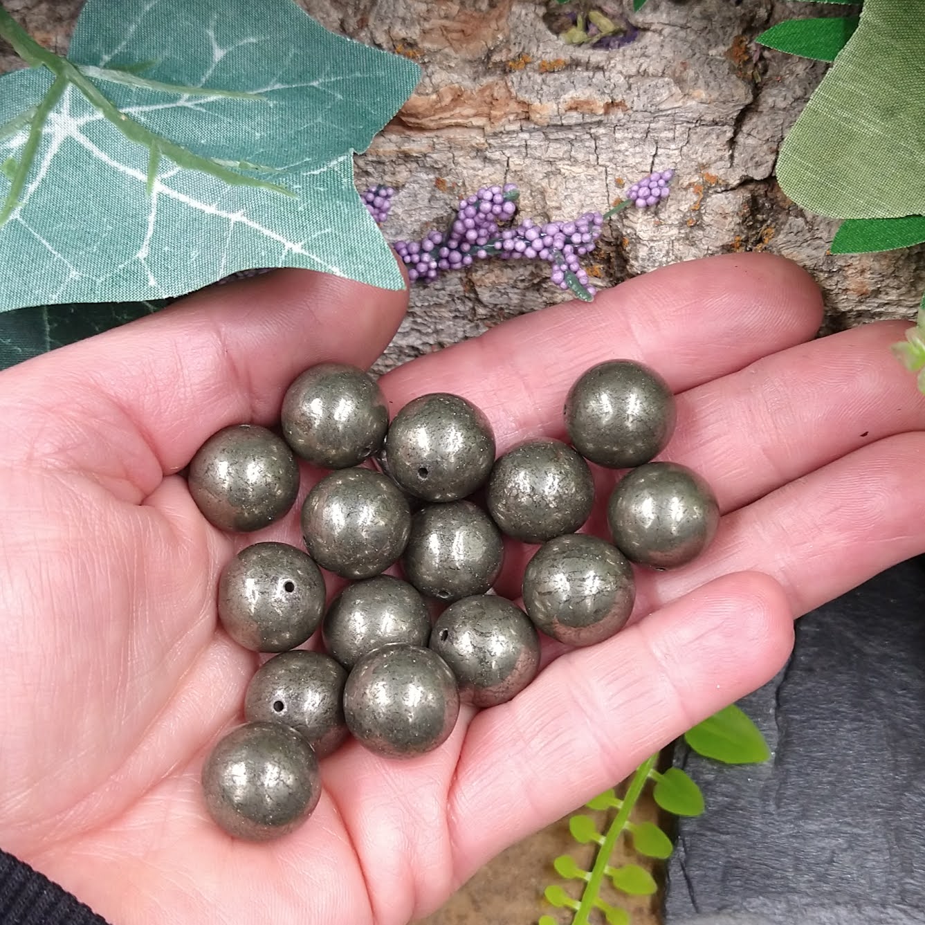 IP-64 Iron Pyrite Beads