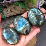 LAB-1196 Polished Labradorite Palm Stone