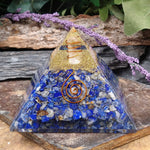 LAP-179 Lapis Lazuli Orgone Pyramid