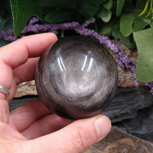 OB-98 Silver Sheen Obsidian Sphere