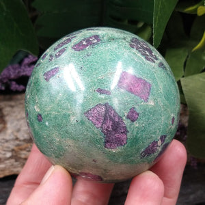 RF-2 Ruby-Fuchsite Sphere