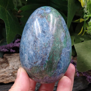 RK-16 Kyanite-Fuchsite Egg with Ruby