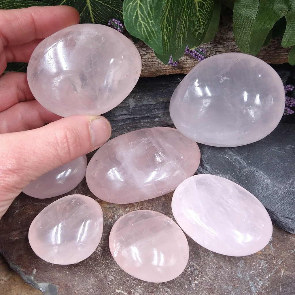 RQ-172C Rose Quartz Palm Stone