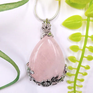 RQ-213 Rose Quartz Pendant