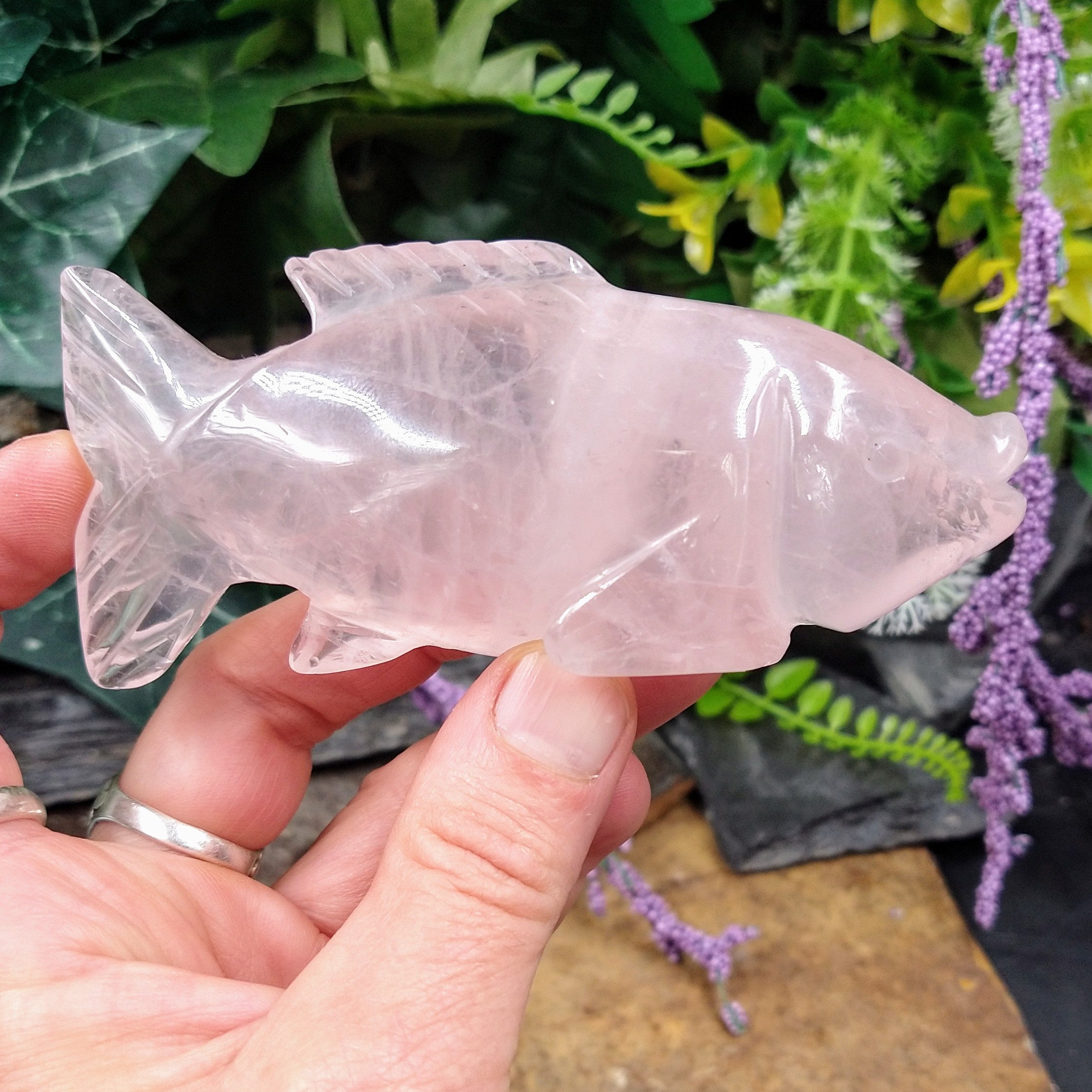 RQ-236 Rose Quartz Fish