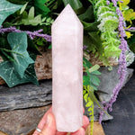 RQ-243 Rose Quartz Cut and Polished Tower