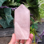 RQ-245 Rose Quartz Cut and Polished Tower