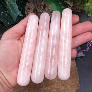 RQ-249 Rose Quartz Cut and Polished Wand