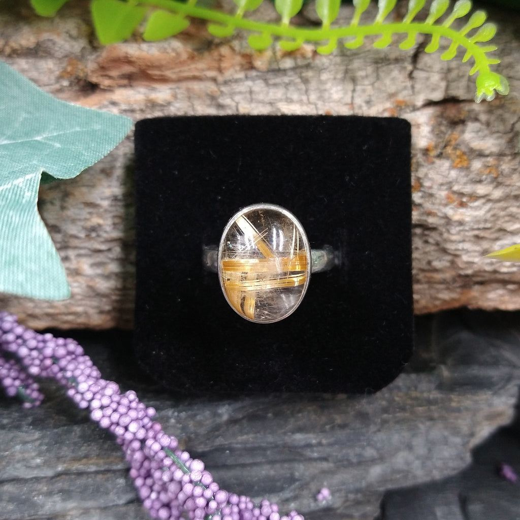 RUT-148 Rutilated Quartz Ring