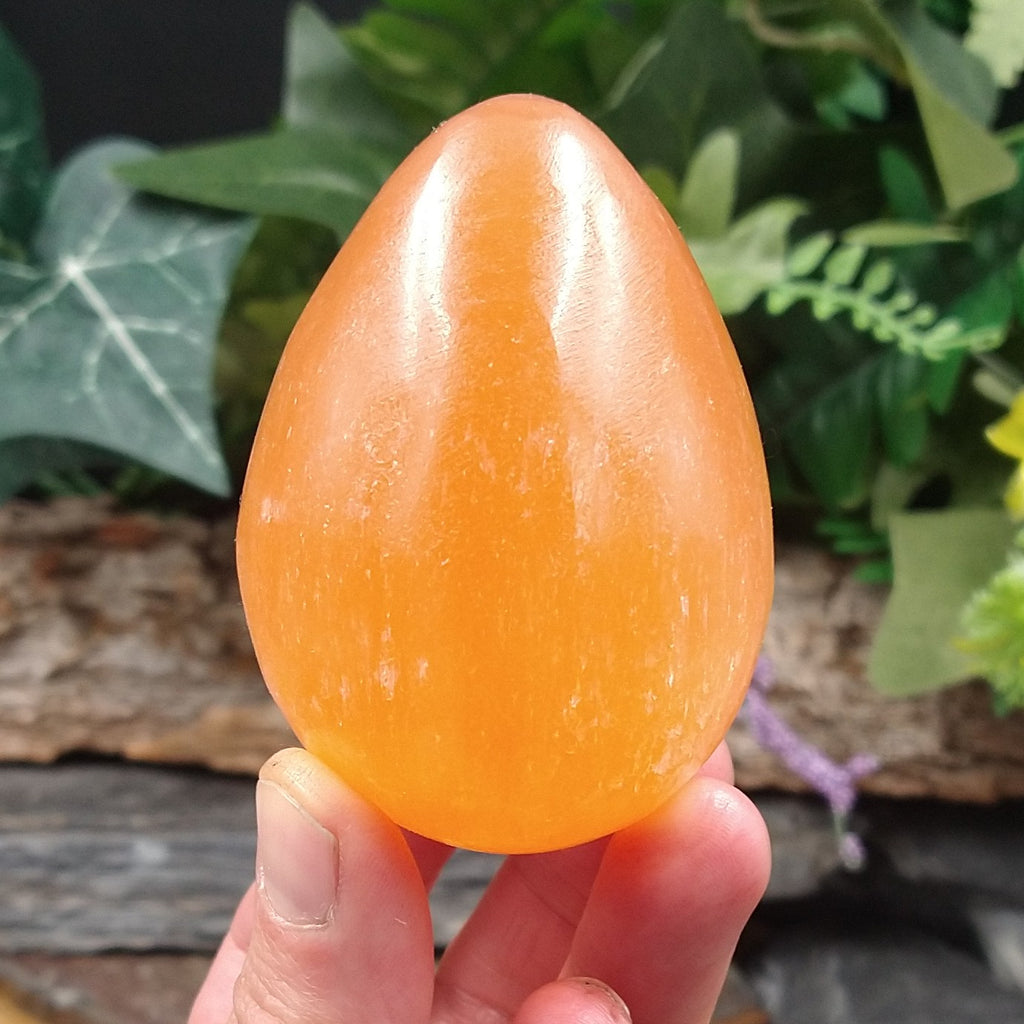 SEL-142 Peach Selenite Egg