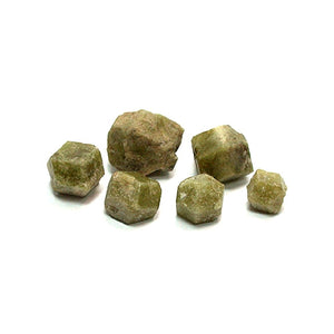 Small Green Garnet Crystals