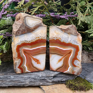 #AG-255 Agate Bookends