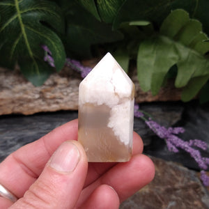 AG-308 Flower Agate Polished Point