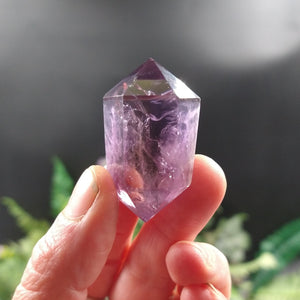 AM-2201 Small Amethyst Cut and Polished Point.