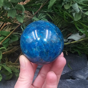 #APT-165 Blue Apatite Sphere