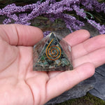 #EM-373 Small Emerald Orgone Pyramid