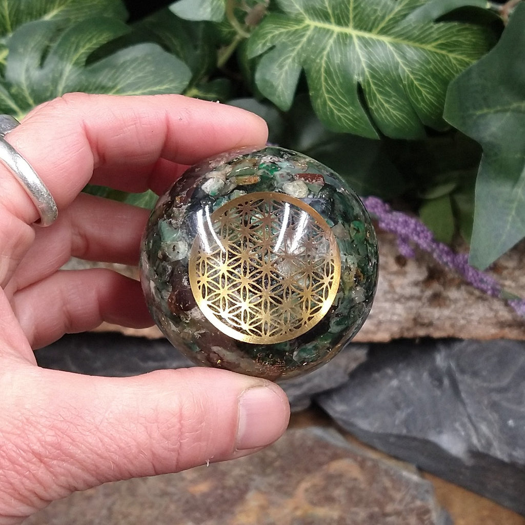 EM-376 Emerald Orgone Sphere