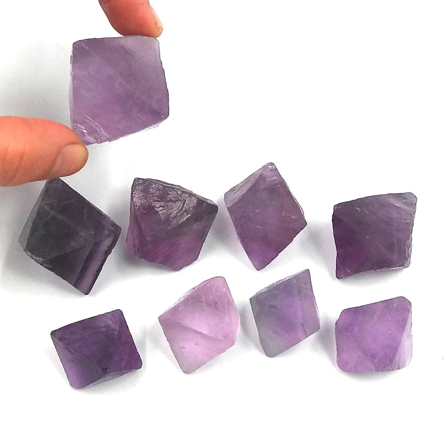 #FL-163A Natural Purple Fluorite crystals