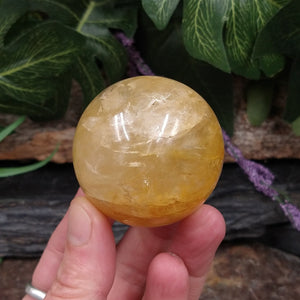 GH-2 Golden Healer Quartz Sphere