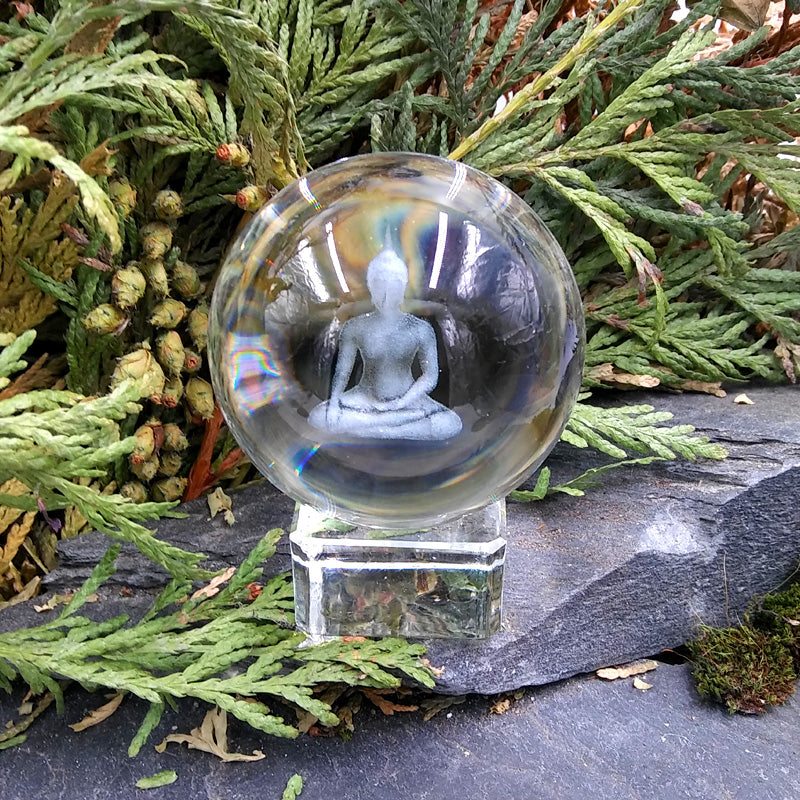 GLS-106 Buddha Glass Sphere