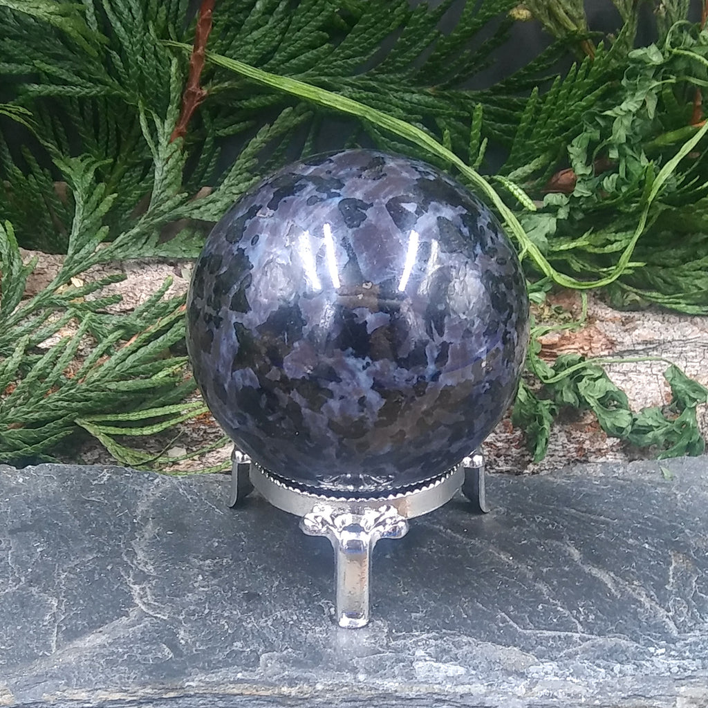 #IG-1A Indigo Gabbro Sphere 3 inch