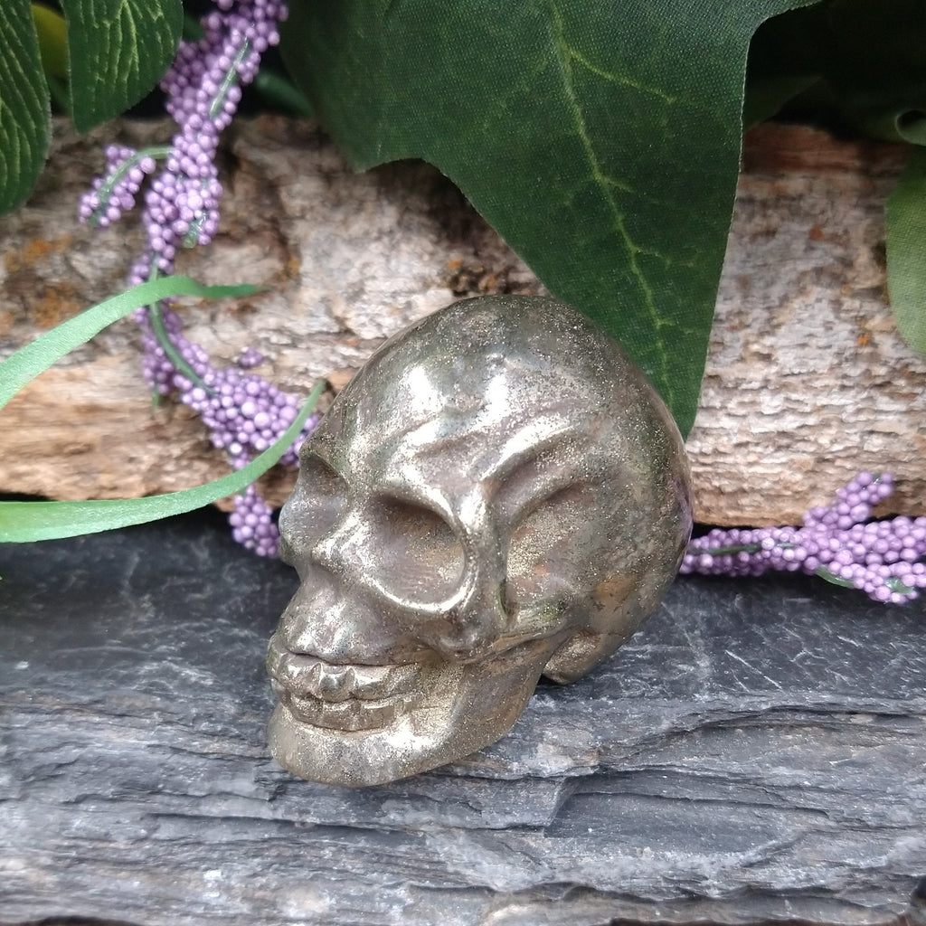 IP-52 Iron Pyrite Skull