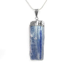 #JW-KY17 Blue Kyanite Pendant, silver
