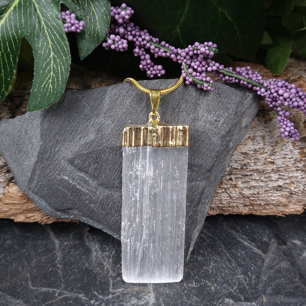 #JW-SEL2 Selenite Pendant