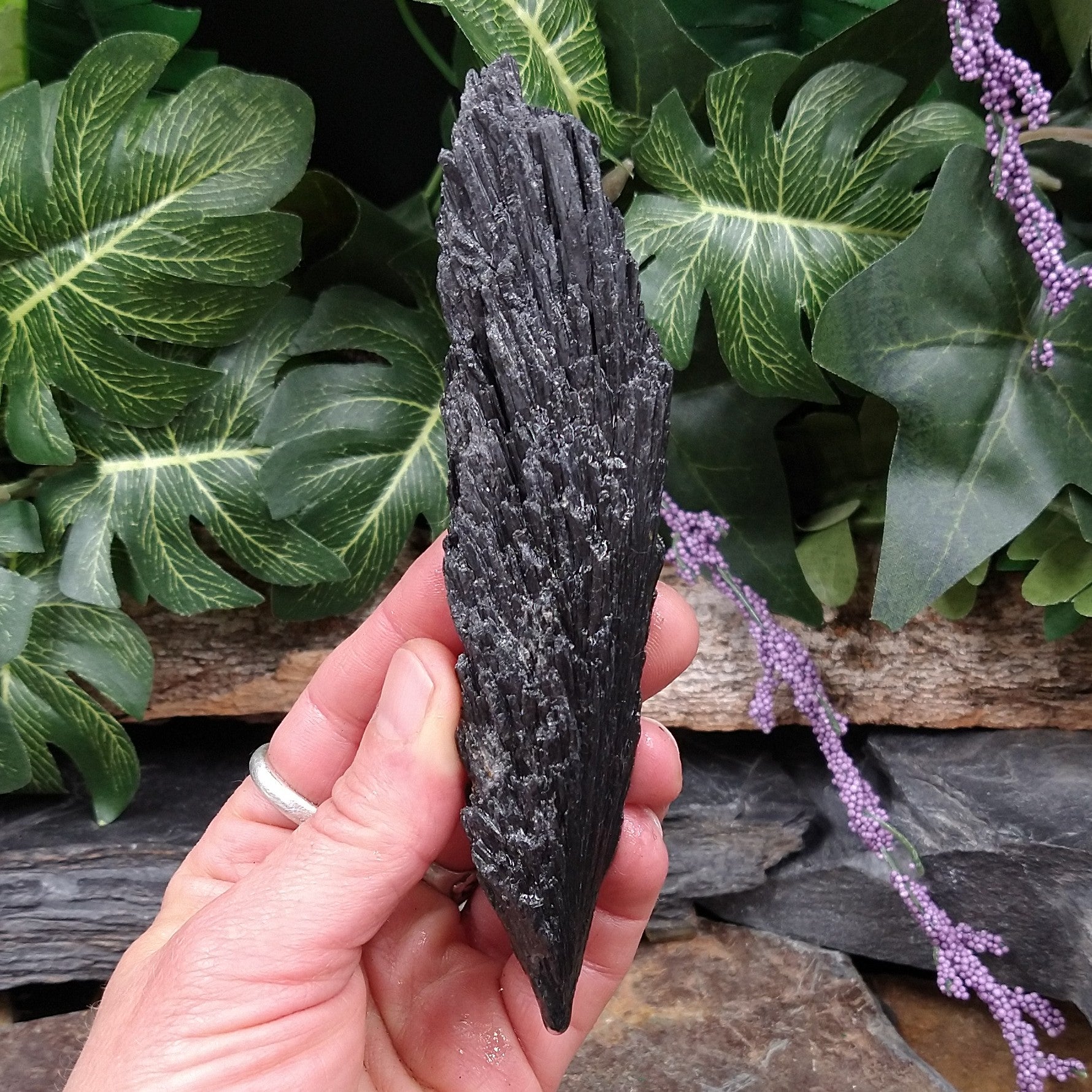 #KY-250 Black Kyanite specimen