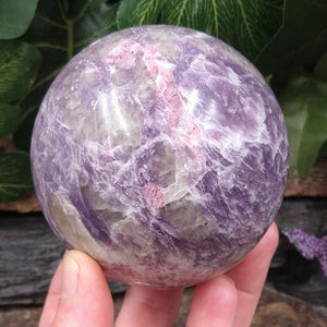 LP-61 Lepidolite Sphere