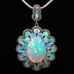 OP-392 Ethiopian Opal and Sterling Silver Pendant