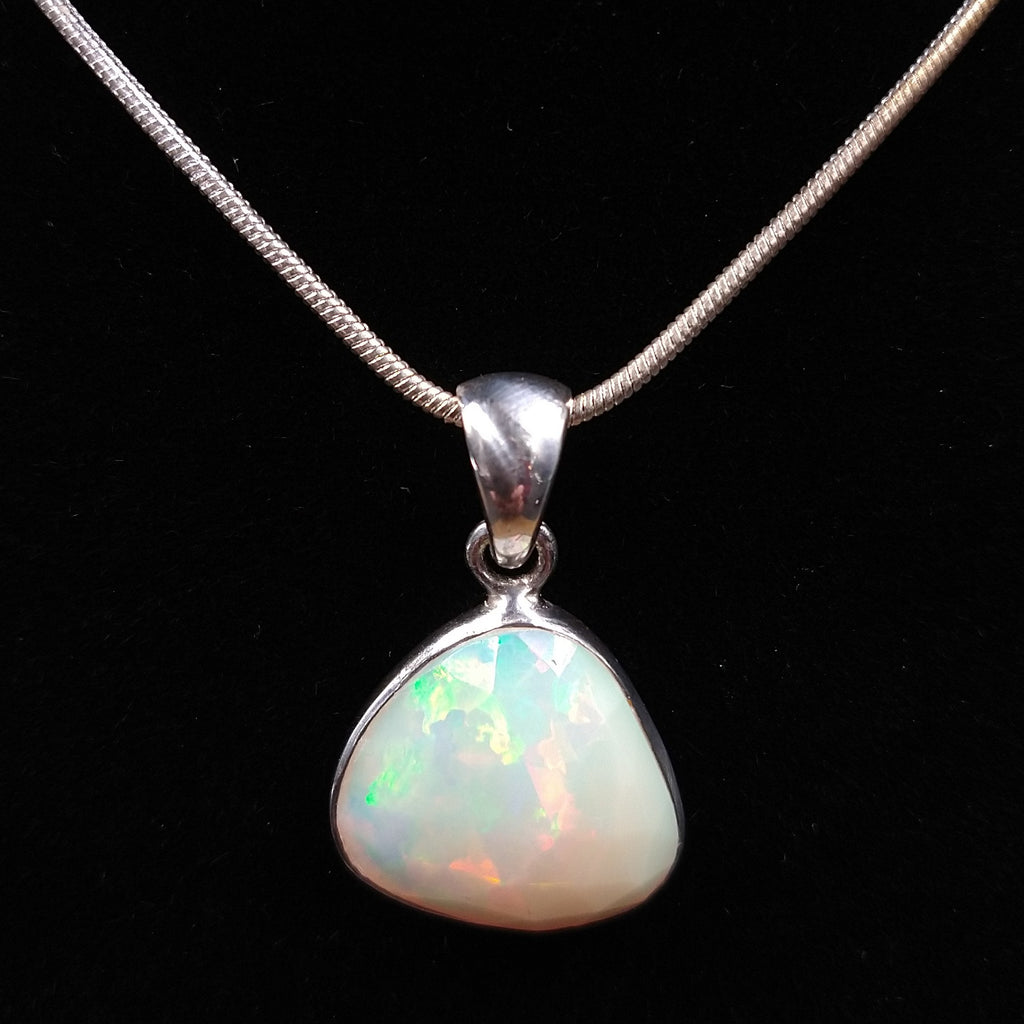 OP-395 Ethiopian Opal and Sterling Silver Pendant