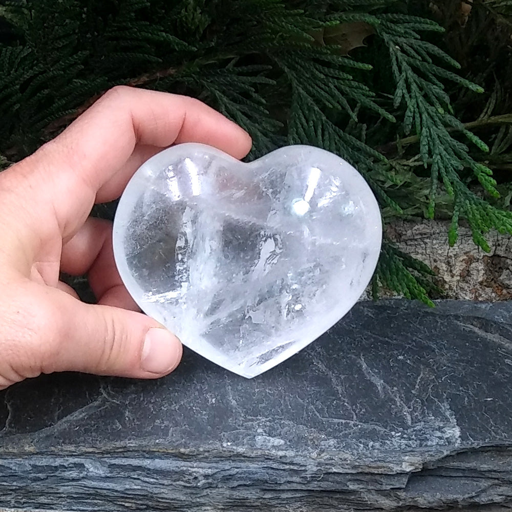 #Q-5021 Quartz Crystal Heart