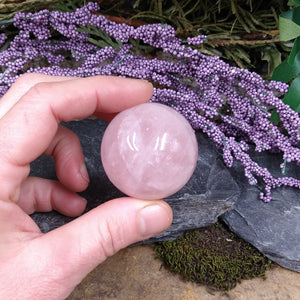 #RQ-127 Rose Quartz Sphere