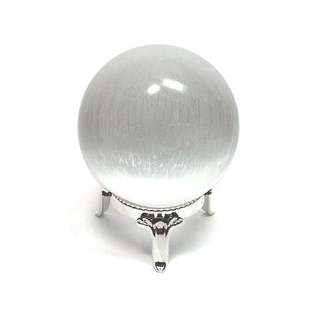 SEL-1 White Selenite Sphere 2.5 inch