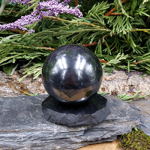 #SH-12 Shungite Sphere with stand