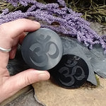 #SH-34 Om Round Shungite cell phone protector