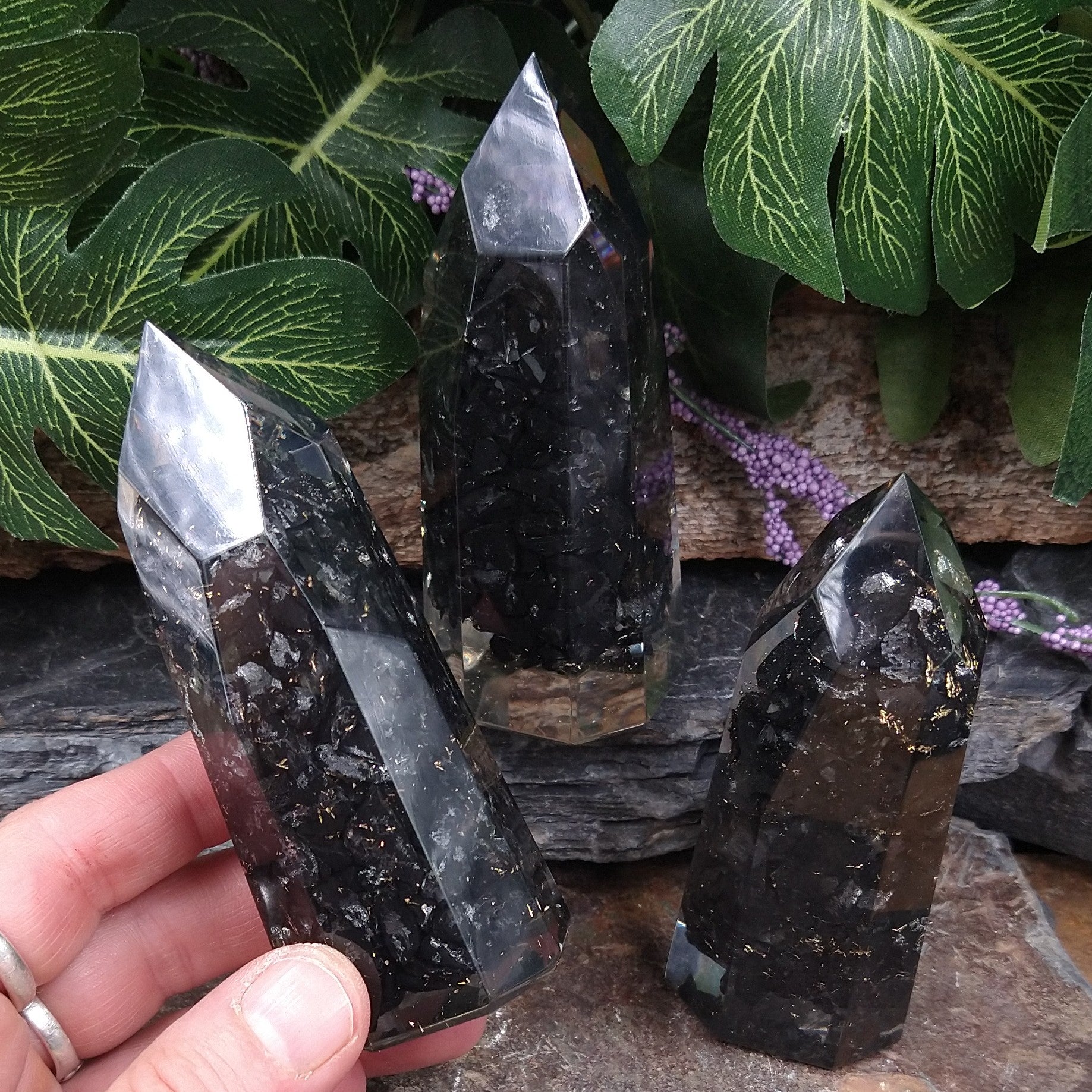 SH-41 Shungite Orgone Standing Tower