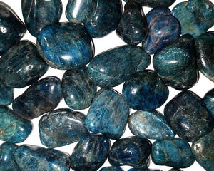 Tumbled Blue Apatite