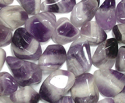 Tumbled Banded Cape Amethyst